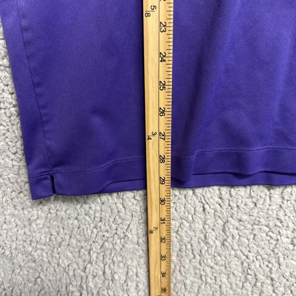 Nike Dri Fit Golf Polo Shirt Mens XL  Purple Embroidered Swoosh Logo
